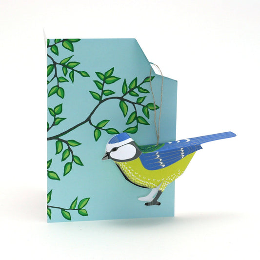 Blue Tit - Bird Card
