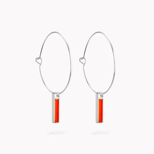 Hoop Earrings - Boulevard - Orange
