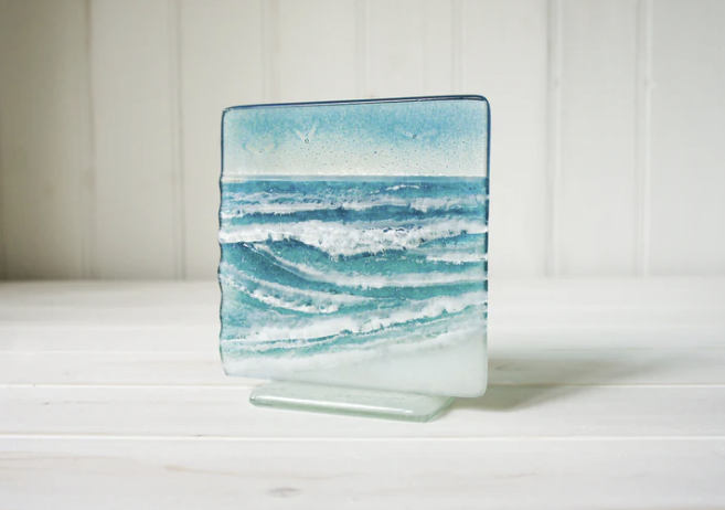 Panel - Wave 2 - Small - Fused Glass
