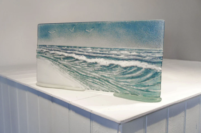 Panel - Wave 1 - Extra Large - Fused Glass