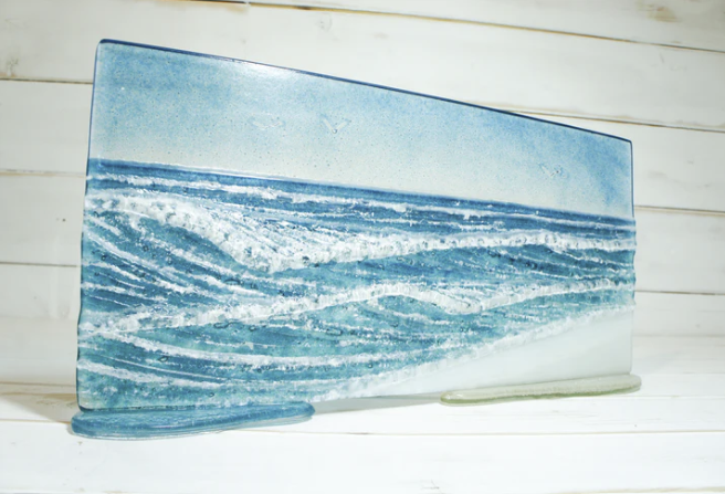 Panel - Wave 2 - Extra Large - Fused Glass