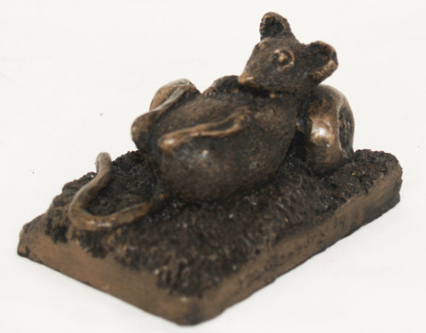 Mouse (on apple core) - Sculpture