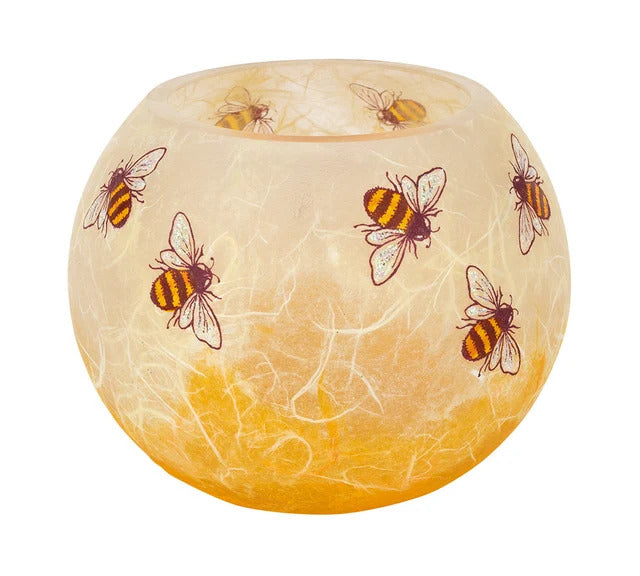 Bees - Strawsilk Glass