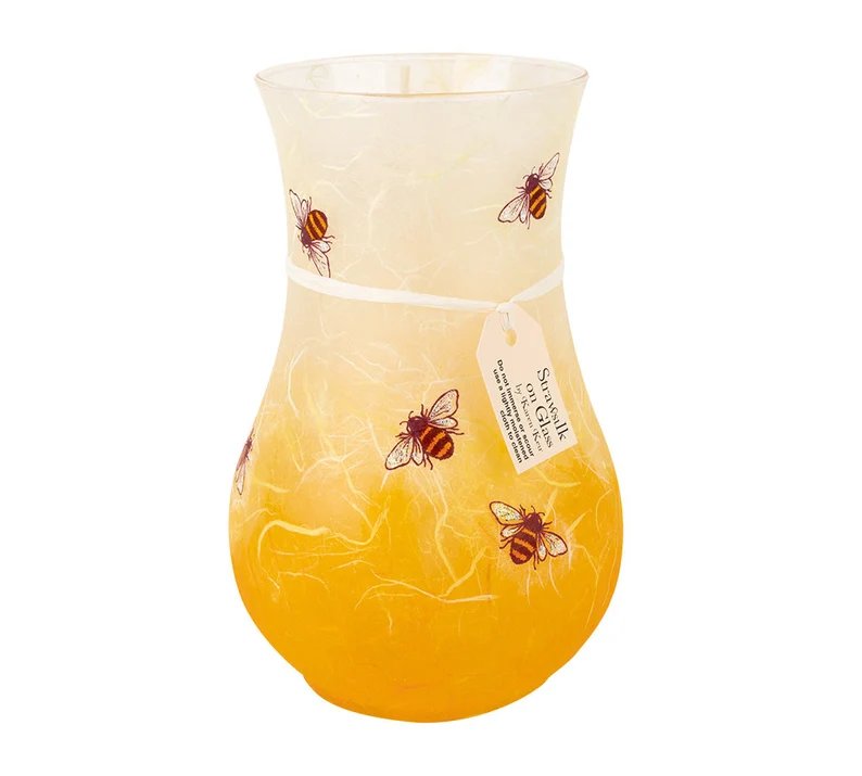 Bees - Strawsilk Glass