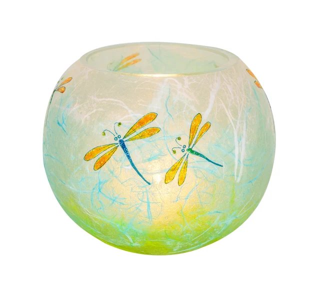 Dragonfly - Strawsilk Glass