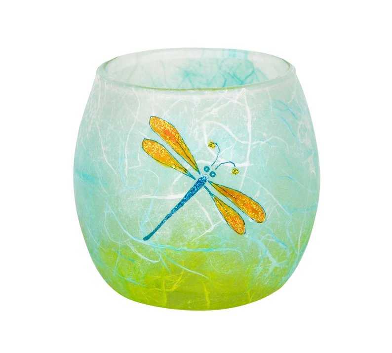 Dragonfly - Strawsilk Glass