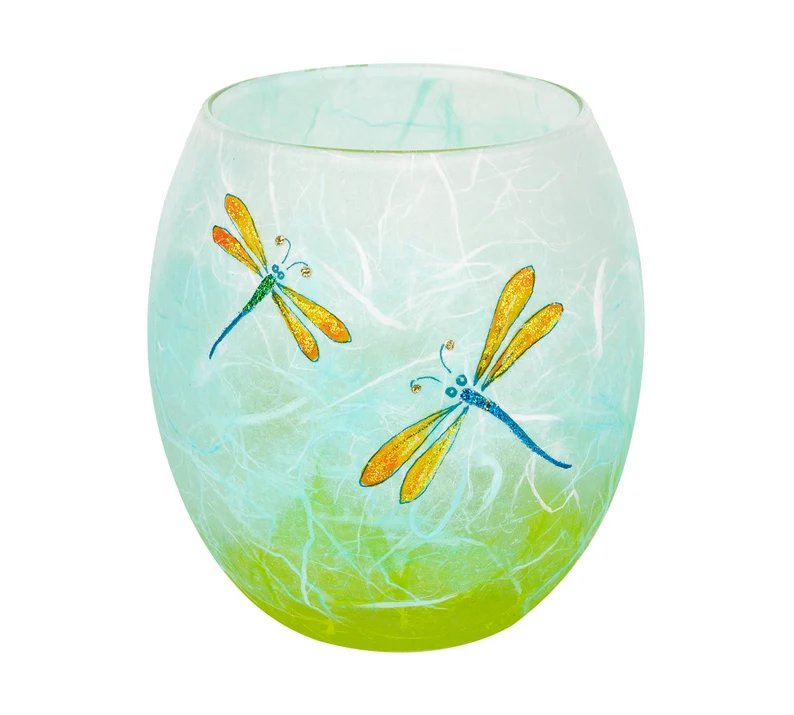 Dragonfly - Strawsilk Glass