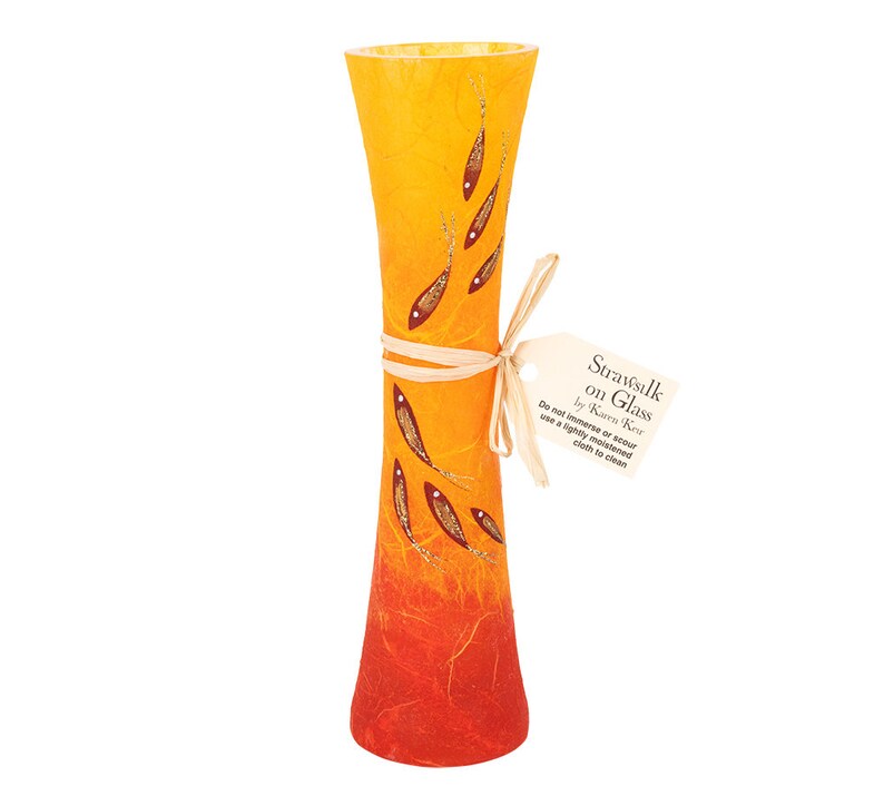 Orange Fish - Strawsilk Glass