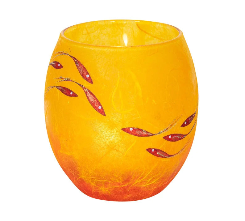 Orange Fish - Strawsilk Glass