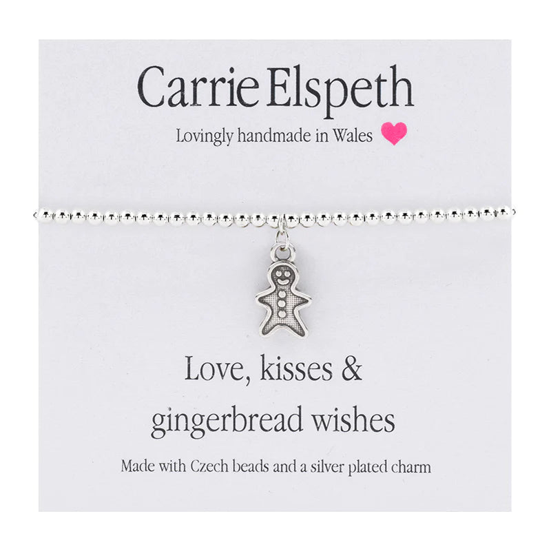 Sentiment Bracelet - "Love, Kisses and Gingerbread Wishes"