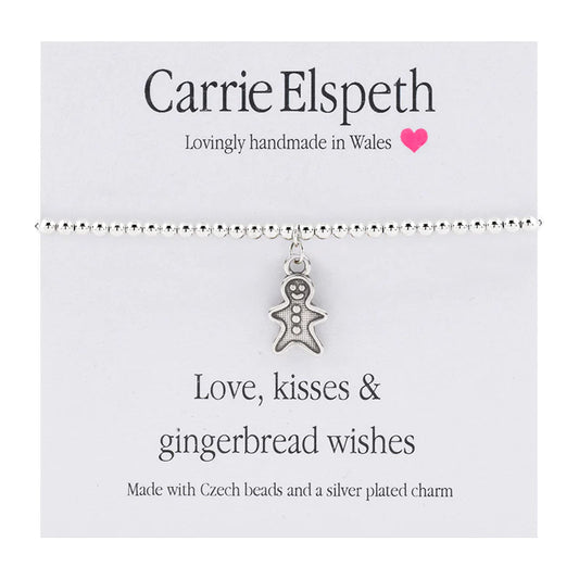 Sentiment Bracelet - "Love, Kisses and Gingerbread Wishes"
