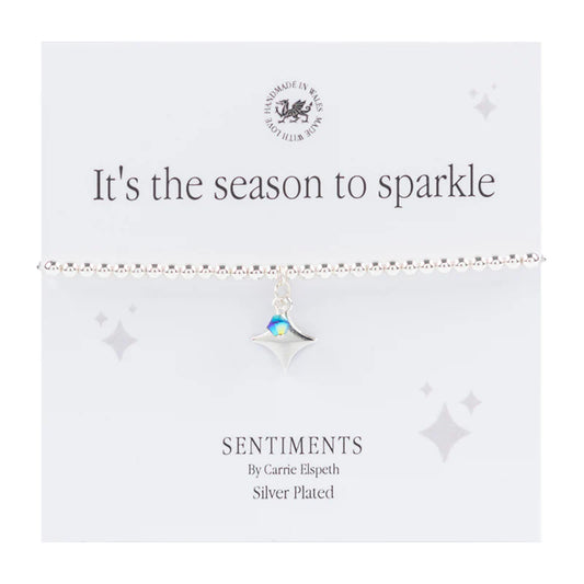 Sentiment Bracelet - "It's The Season To Sparkle"