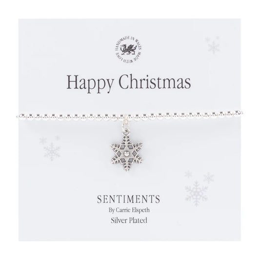 Sentiment Bracelet - "Happy Christmas"