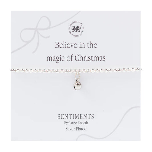 Sentiment Bracelet - "Believe In The Magic Of Christmas"