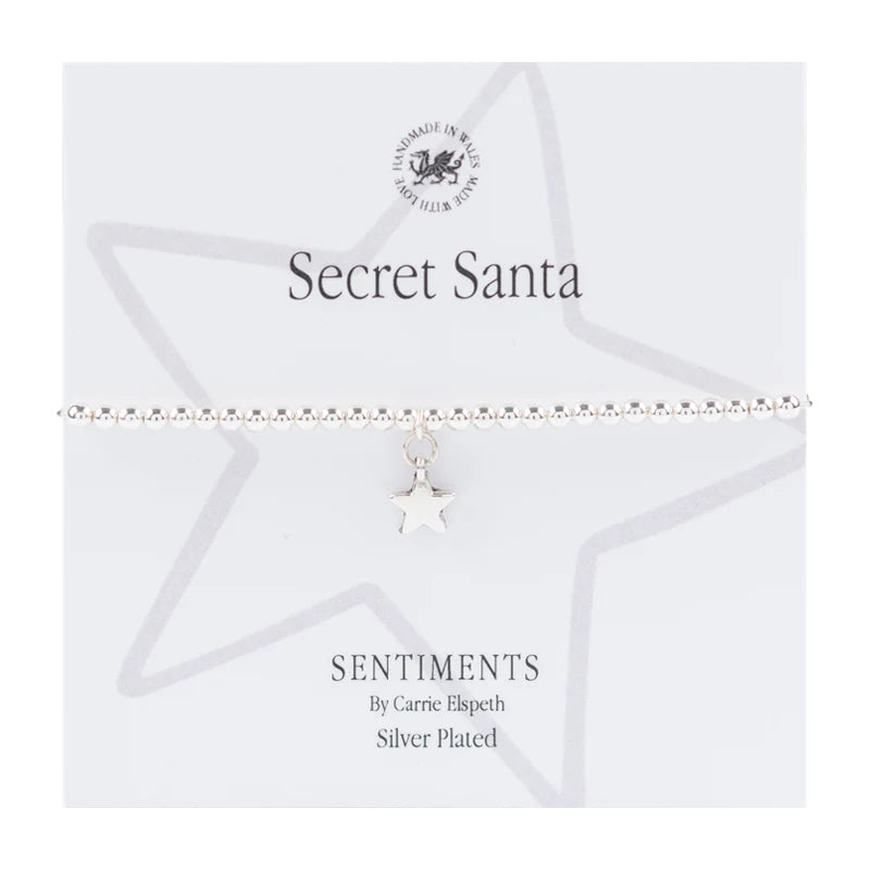 Sentiment Bracelet - "Secret Santa"