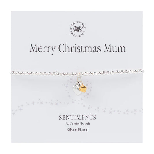 Sentiment Bracelet - "Merry Christmas Mum"