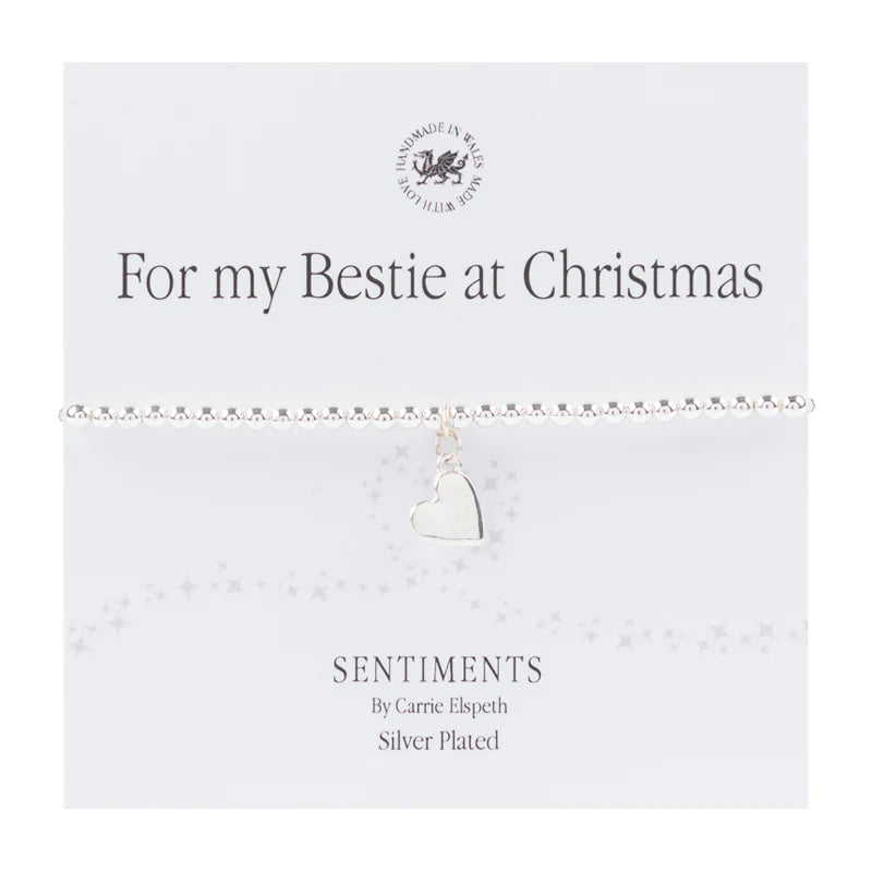 Sentiment Bracelet - "For My Bestie At Christmas"