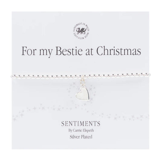 Sentiment Bracelet - "For My Bestie At Christmas"