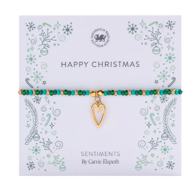 Sentiment Bracelet - "Happy Christmas"