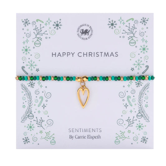 Sentiment Bracelet - "Happy Christmas"