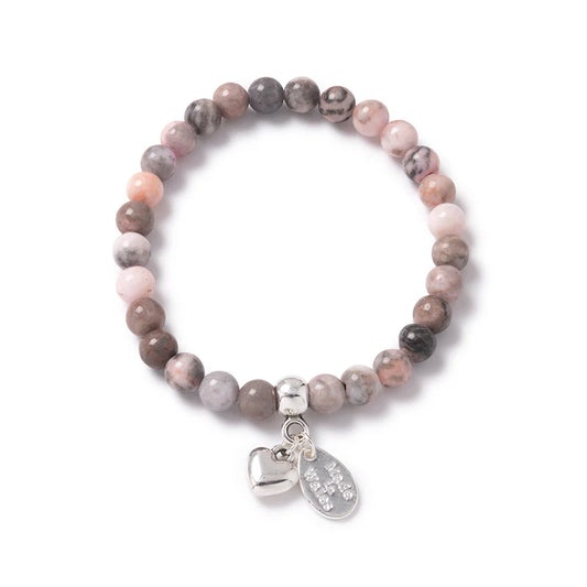 Gemstone Bracelet - Pink Zebra