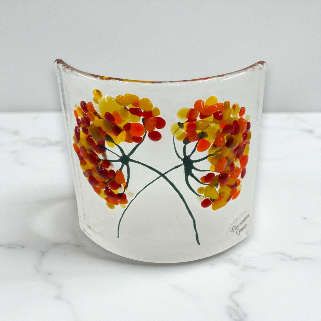 Agapanthus Style Flower Curve - Orange, Red & Yellow