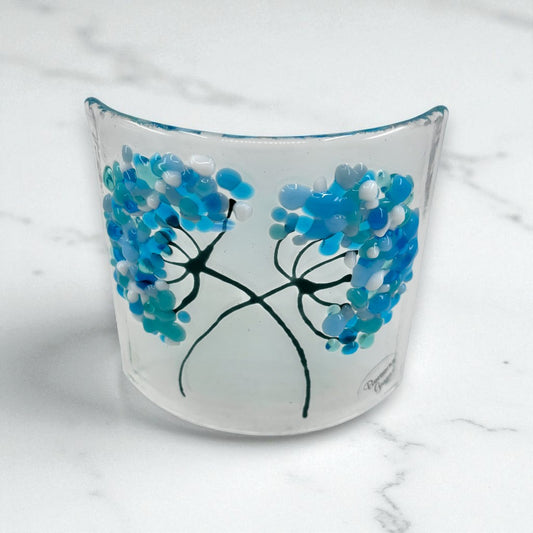 Agapanthus Style Flower Curve - Blue & Turquoise