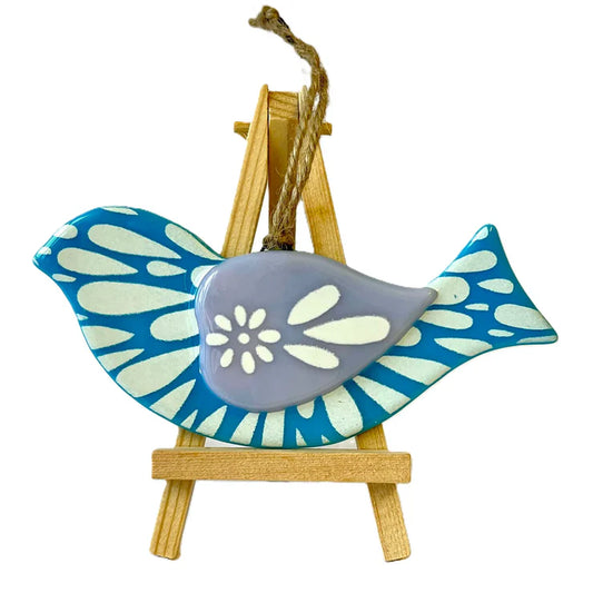 Scandi Pop Funky Bird - Blue
