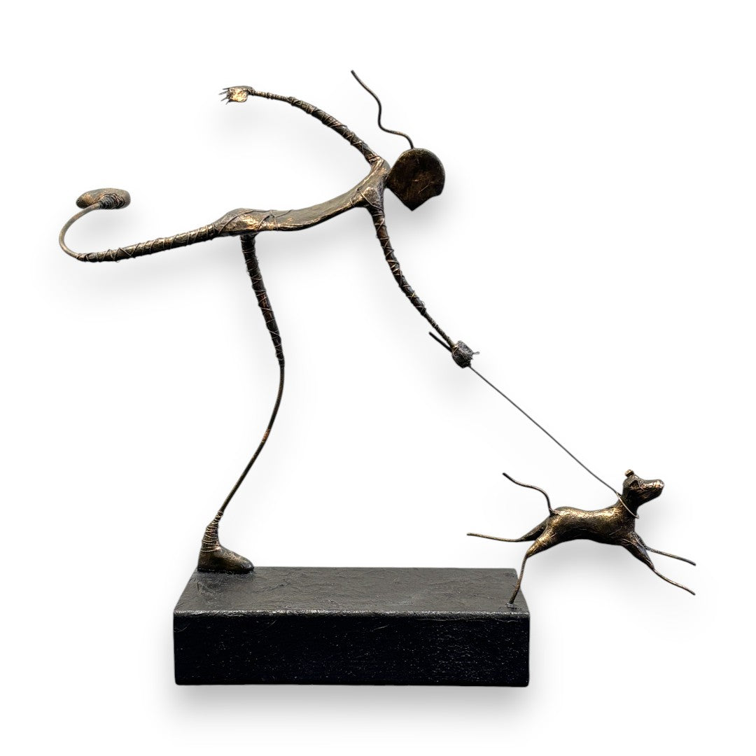 Sculpture - Walking The Dog