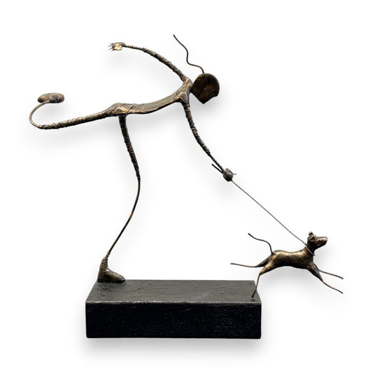 Sculpture - Walking The Dog