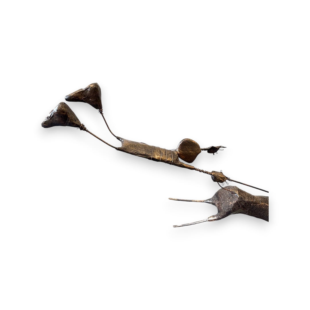 Sculpture - I'll Take The Dog For A Walk Mum