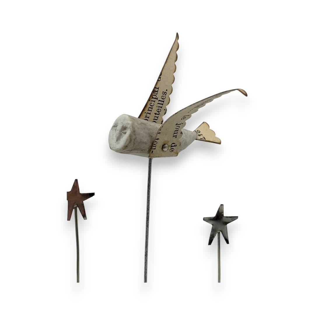 Ernest in the Sky - Wood/Metal Sculpture