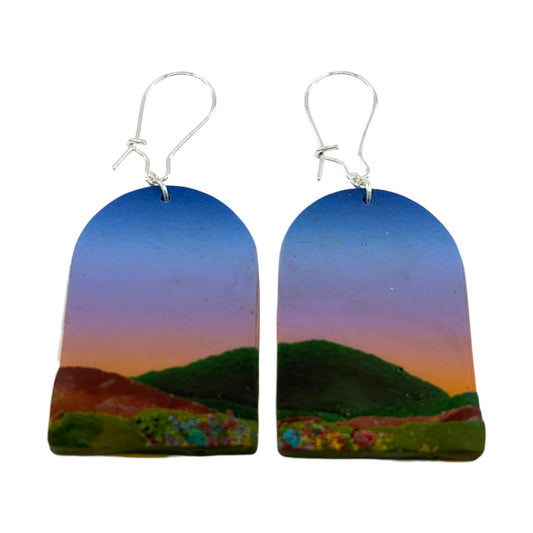 Earrings - Sunset Moors - Polymer Clay
