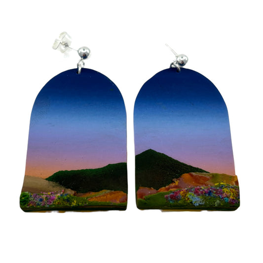 Earrings - Sunset Moors - Polymer Clay