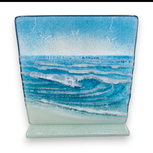 Panel - Rolling Wave - Medium - Fused Glass