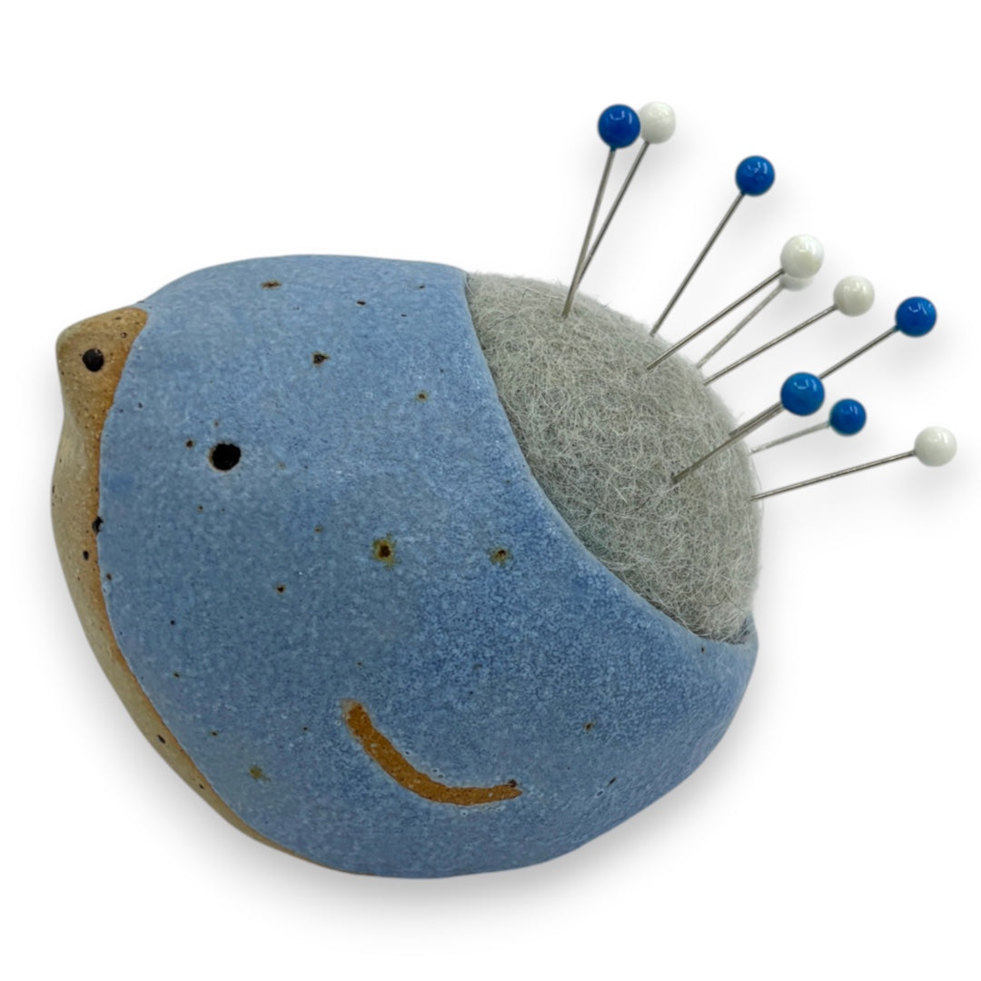 Pin Cushion Bird - Large - Blue