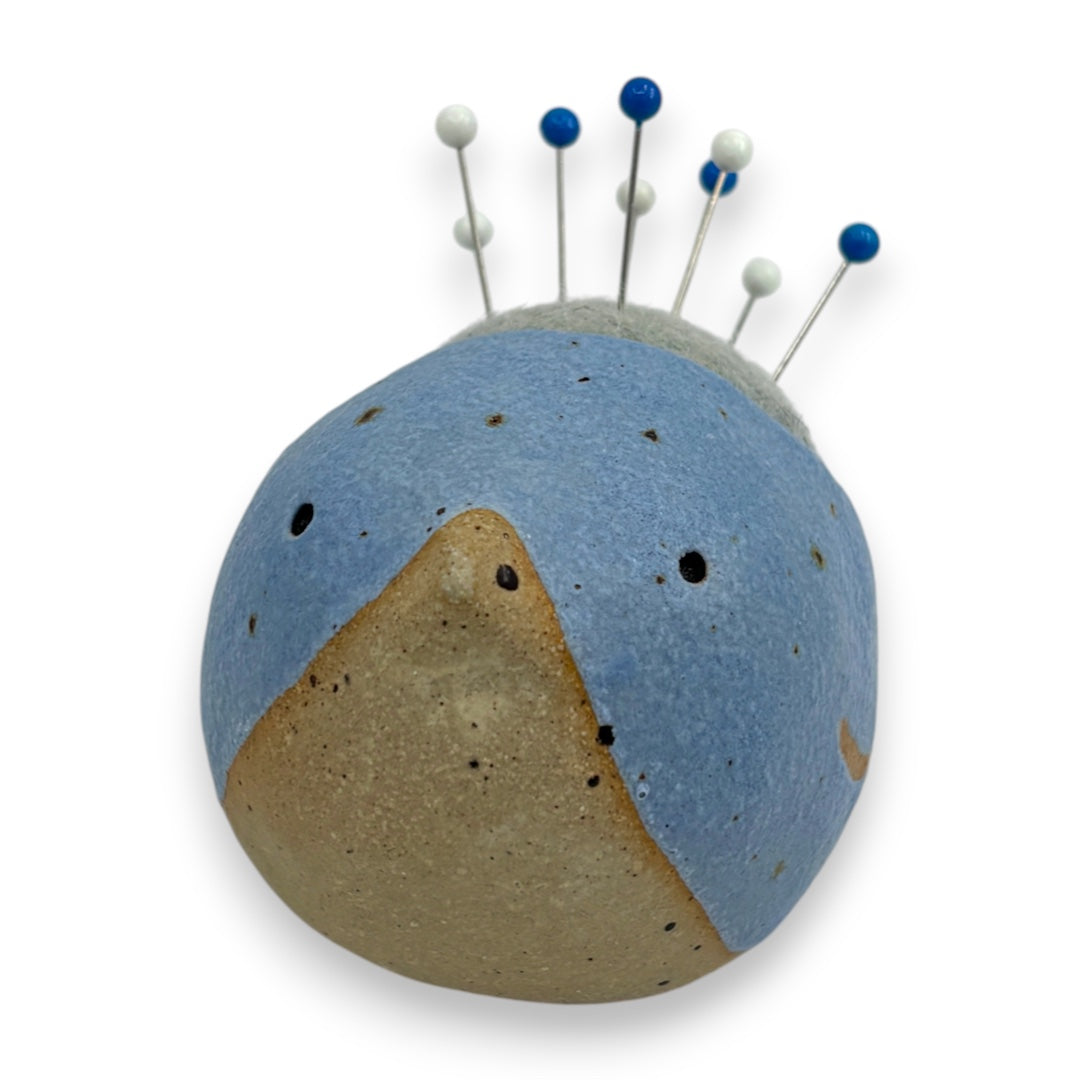 Pin Cushion Bird - Large - Blue
