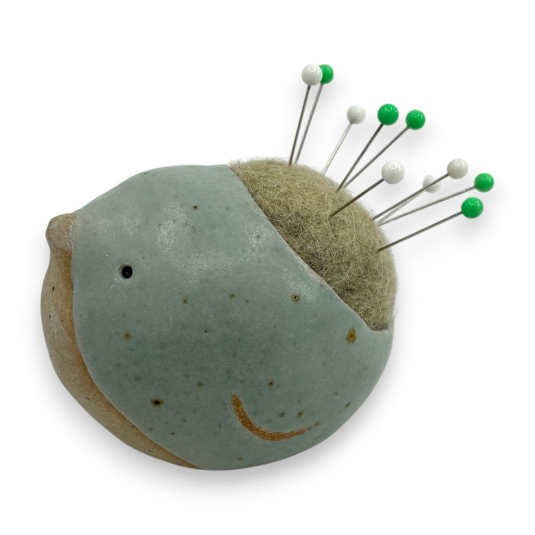 Pin Cushion Bird - Large - Green