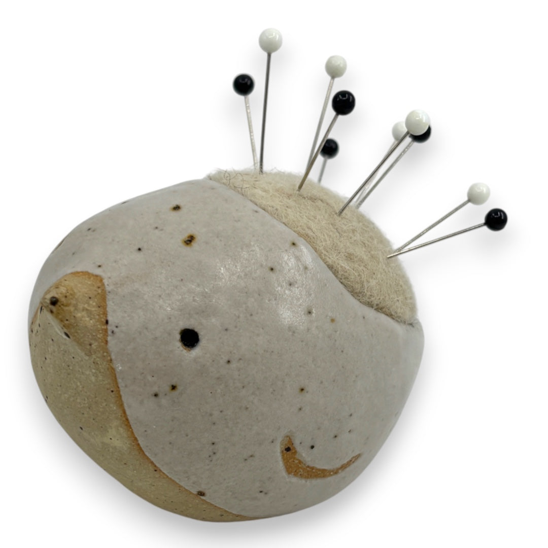 Pin Cushion Bird - Large - White