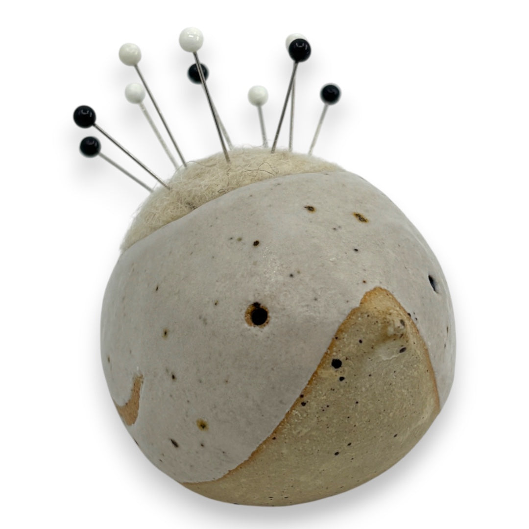 Pin Cushion Bird - Large - White