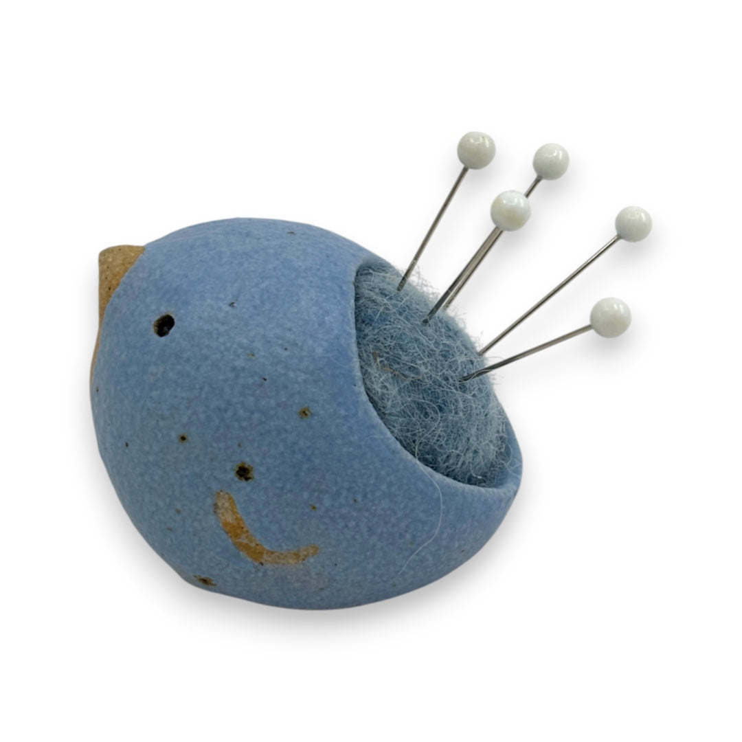 Pin Cushion Bird - Small - Blue