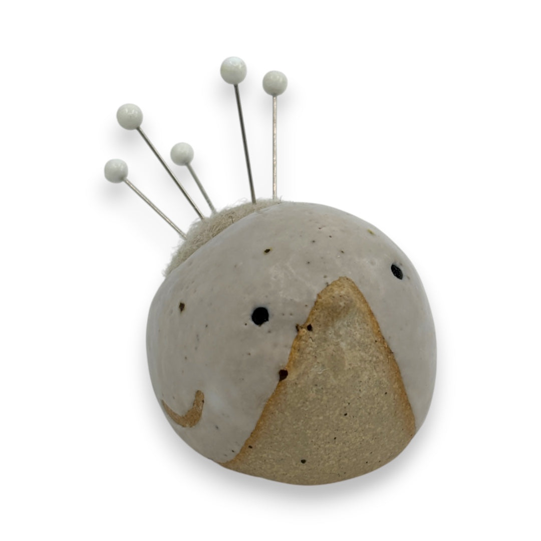 Pin Cushion Bird - Small - White