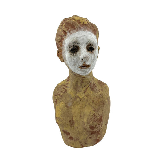 Bust of White Faced Lady - Ceramics