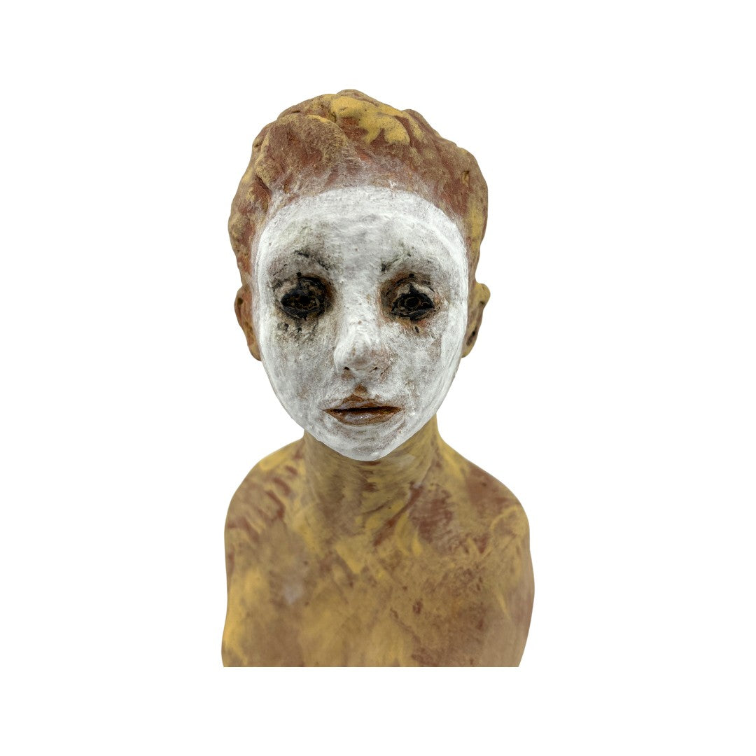 Bust of White Faced Lady - Ceramics