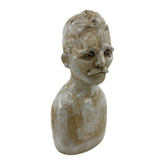 Bust of Moustached Man - Ceramics