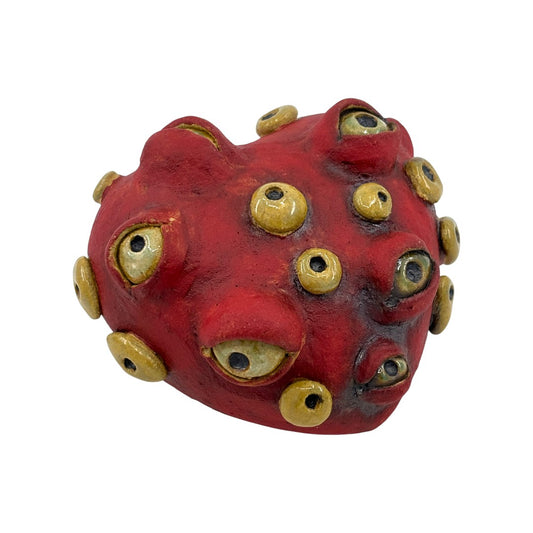 Heart - Red - Lots Of Eyes - Ceramics