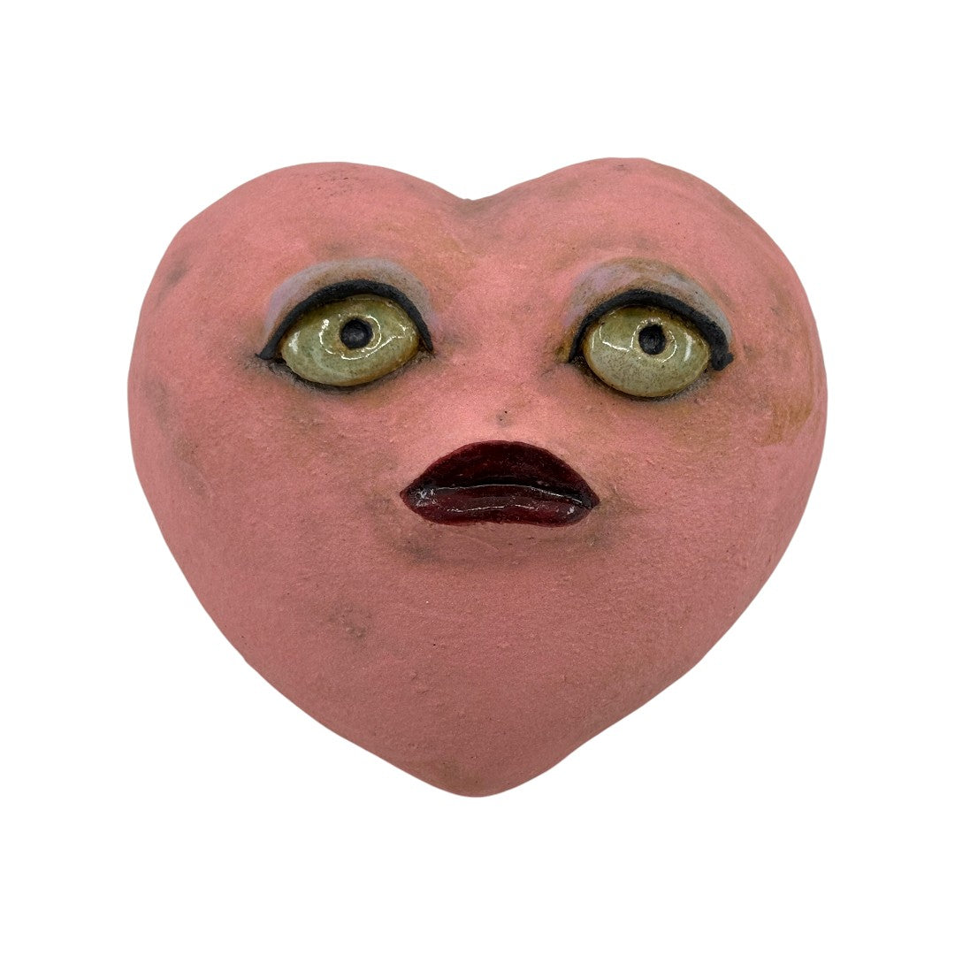 Heart - Pink - Red Lips - Ceramics