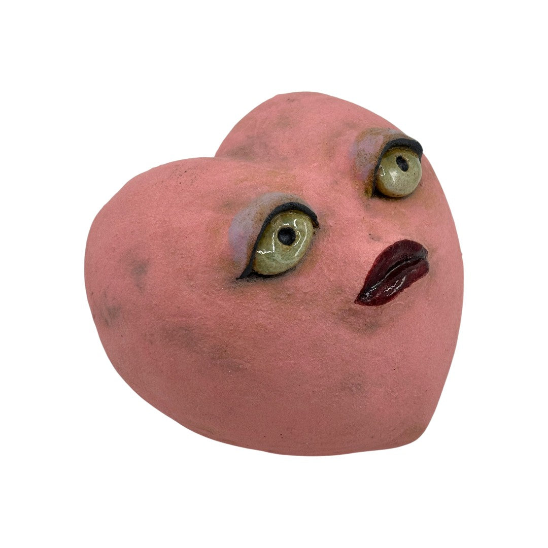 Heart - Pink - Red Lips - Ceramics
