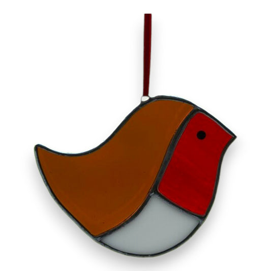 Robin Suncatcher/Window Hanger - Stained Glass