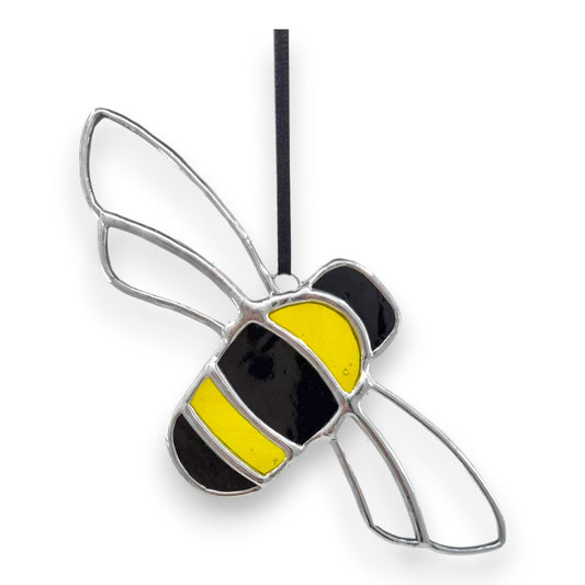 Bumble Bee (Long Wings) Hanger/Suncatcher - Stained Glass